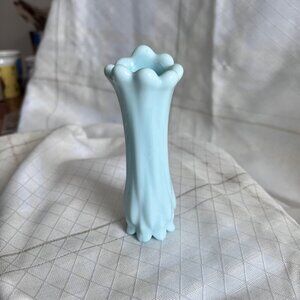Fostoria  Frisco Vintage Mini Heirloom Swung Vase  Milk Glass Home Accent